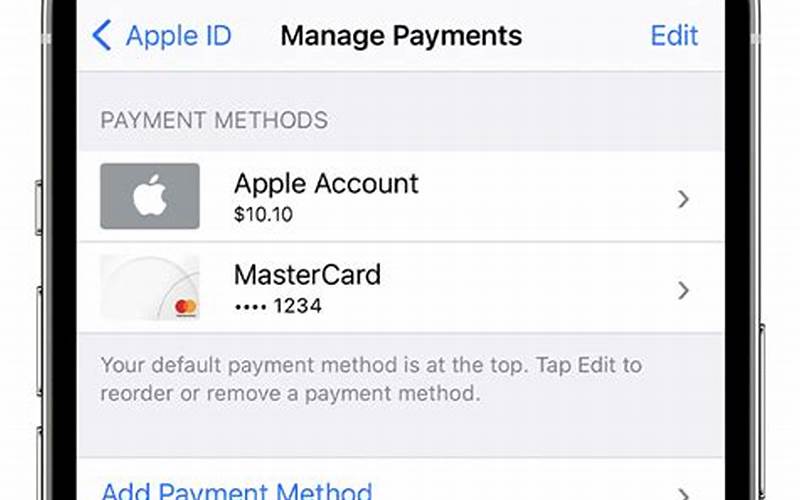 Add Payment Method Apple Id