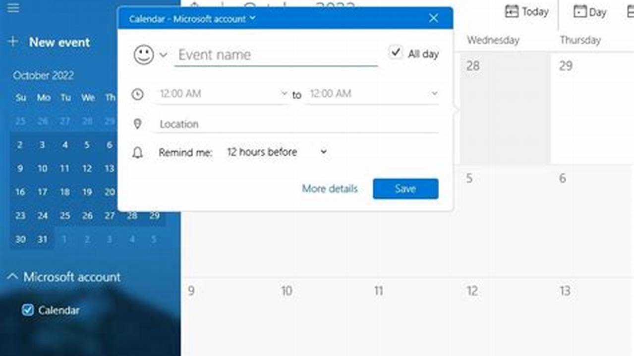 Add Reminder Calendar