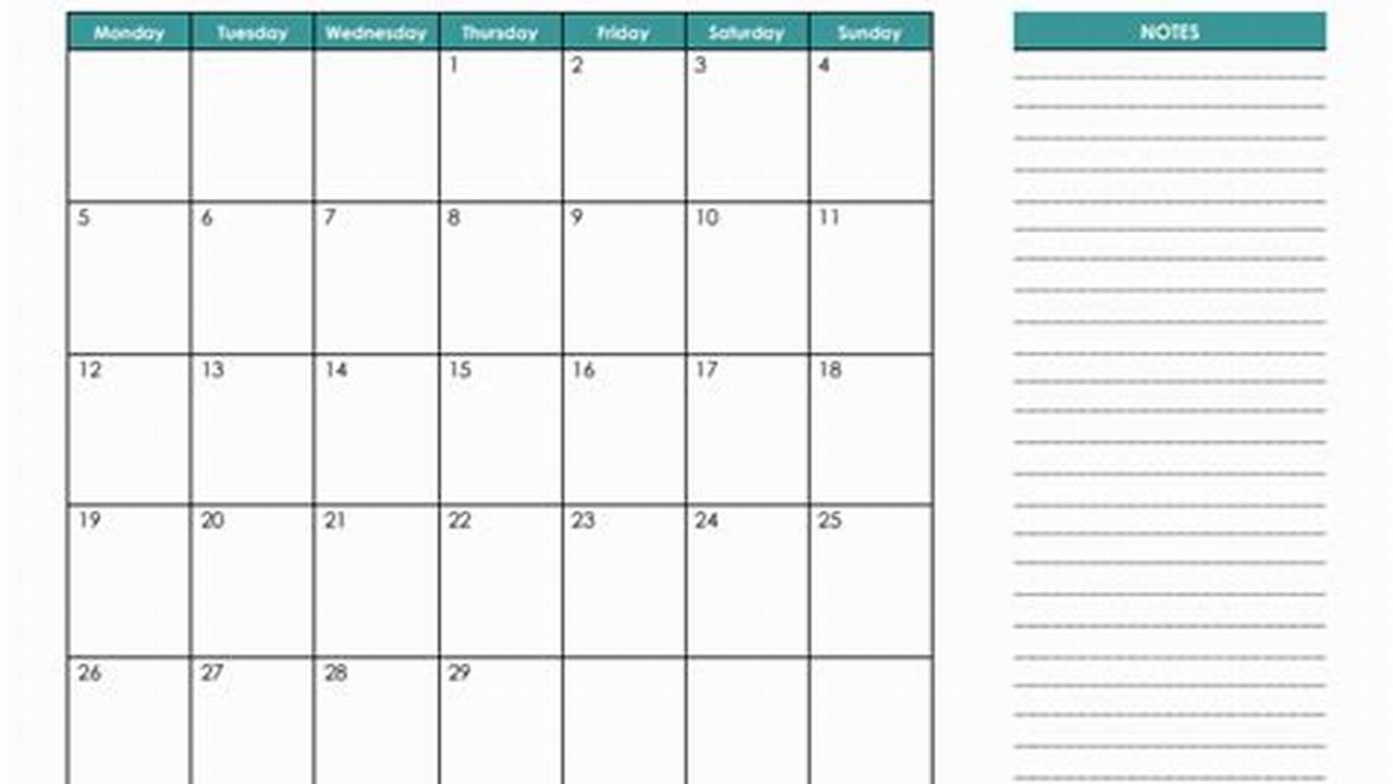 Add Reminders And Notes To My February 2024 Calendar Template Free