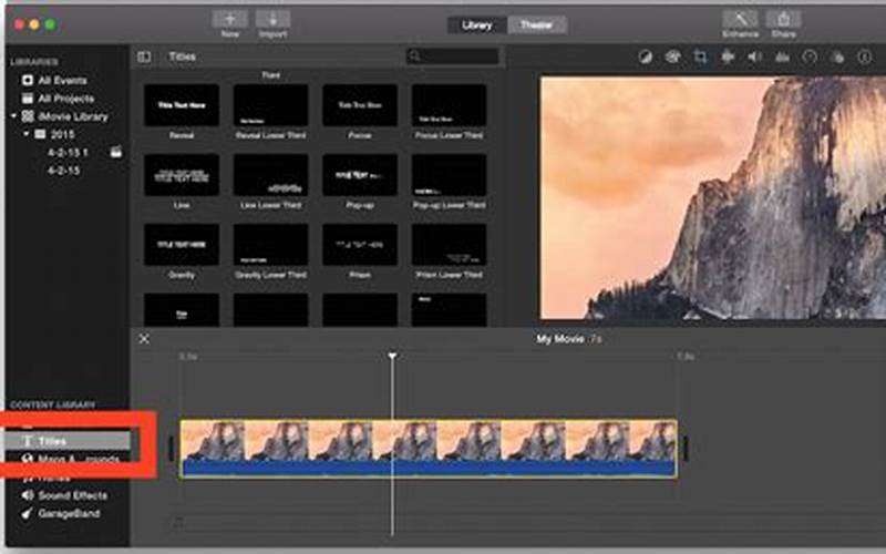 Add Text And Titles Imovie