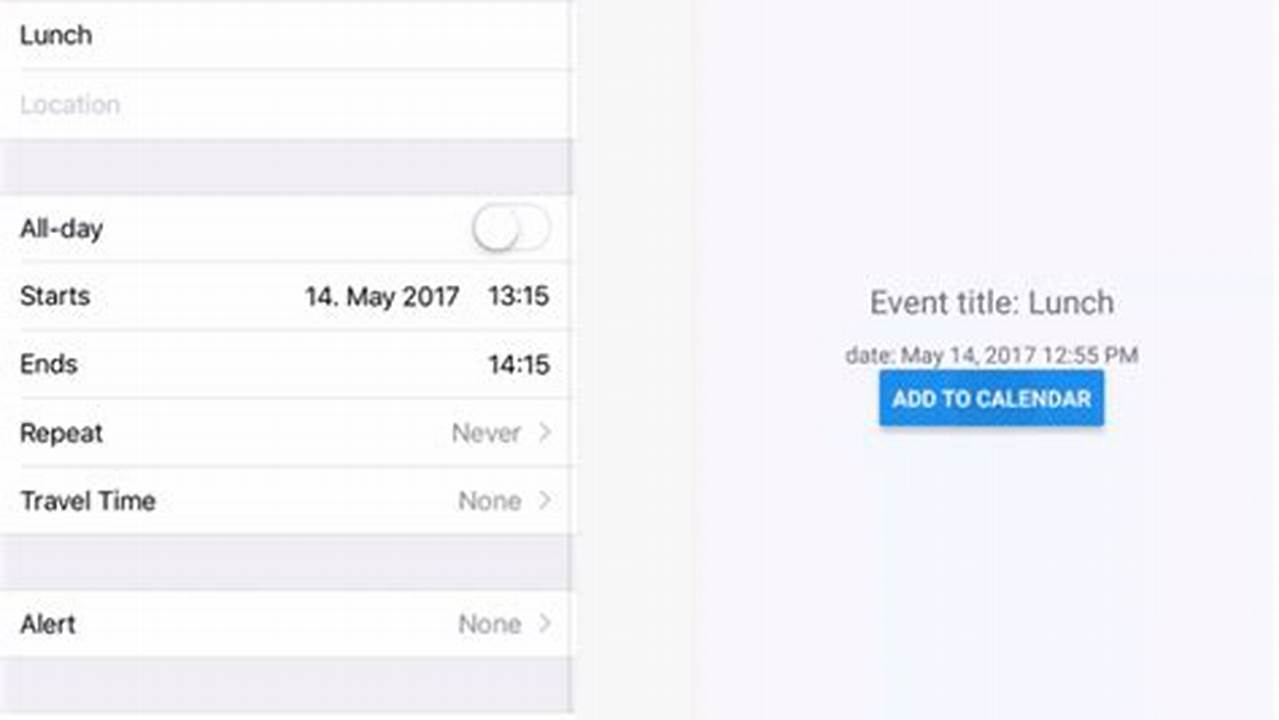 Add To Calendar React Native