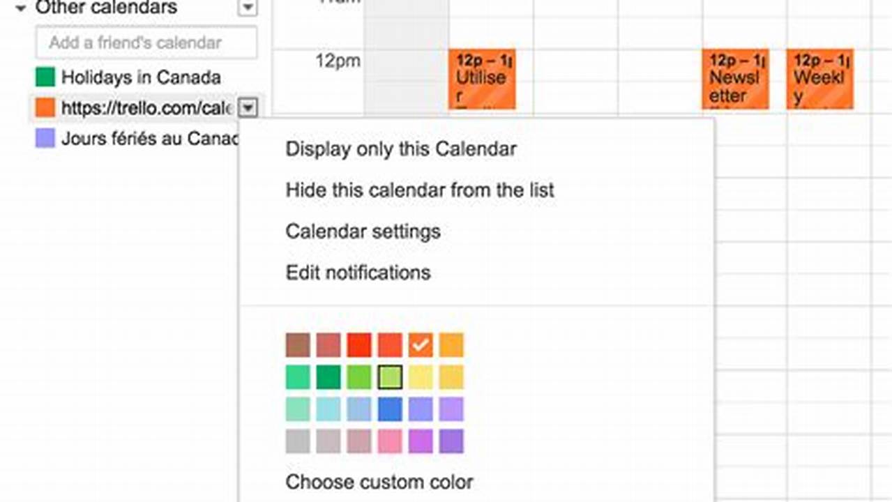 Add Trello To Google Calendar