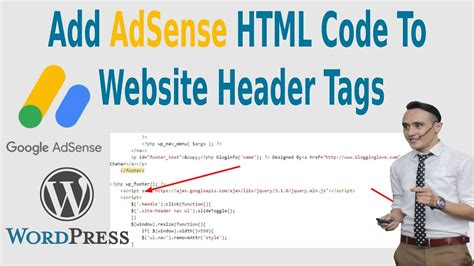 Add AdSense Code To Your Website