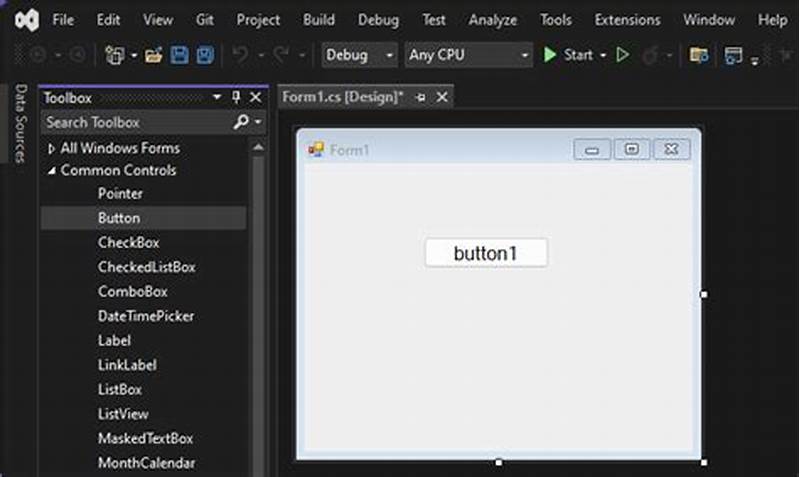 Add Button To Windows Form C