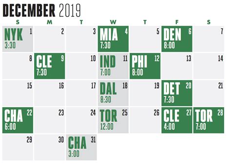 Add Celtics Schedule To Calendar