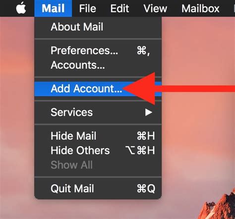 Add Email Account to Mail App on Mac