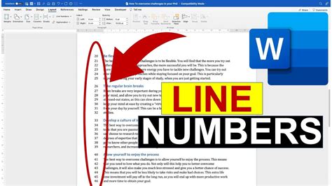 Add Line Numbers in Word