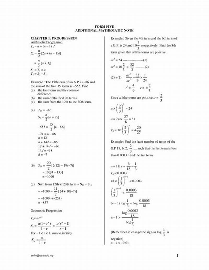 Add Math Form 5 Chapter 9