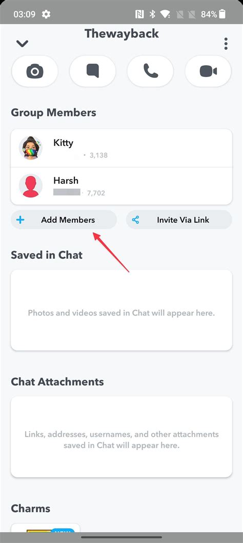 Add Members to Group Chat on Snapchat