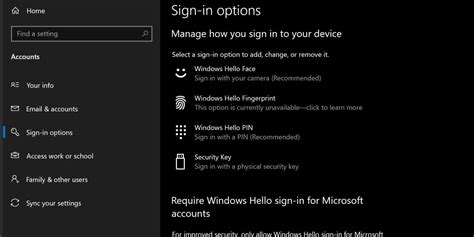 Add Password Windows Sign-In Options