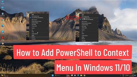 Add PowerShell (Admin) to the Context Menu