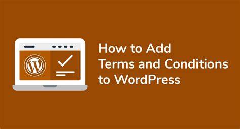 Add Terms and Conditions