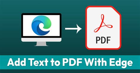 Add Text in PDF Files from Edge Browser for Free