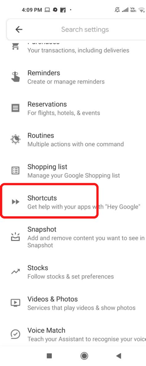 Add Third-party Shortcuts to Google Assistant