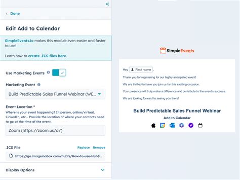 Add To Calendar Image Free Hubspot