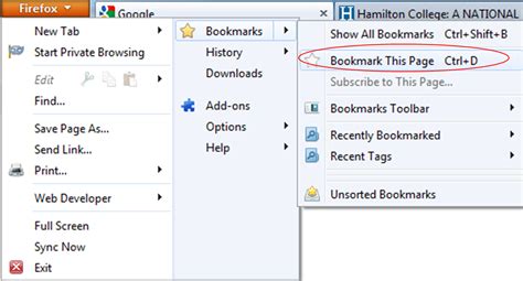Add a Bookmarks Toolbar Button