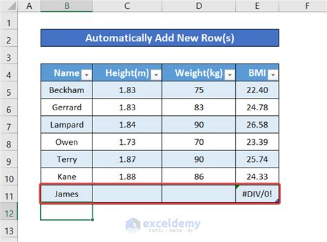 Add a New Row With Fixed Calculations