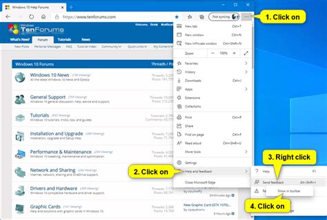 Add and Remove Feedback Button in Microsoft Edge