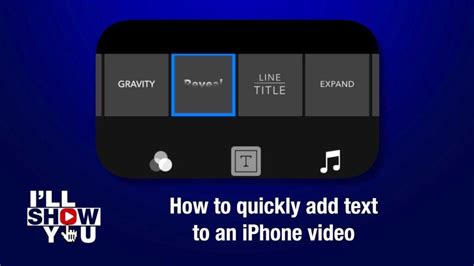 Add text to a video on iPhone