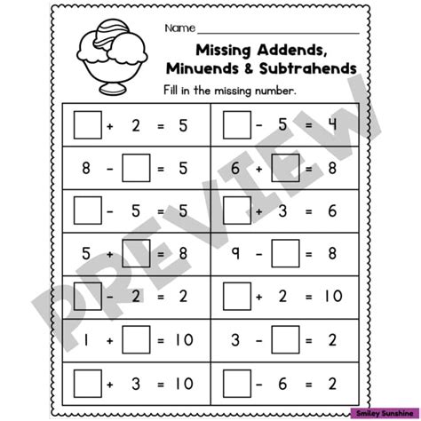 Addends And Subtrahends