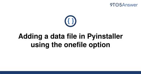th?q=Adding A Data File In Pyinstaller Using The Onefile Option - Python Tips: Simplify Your Pyinstaller Process by Adding a Data File Using the Onefile Option