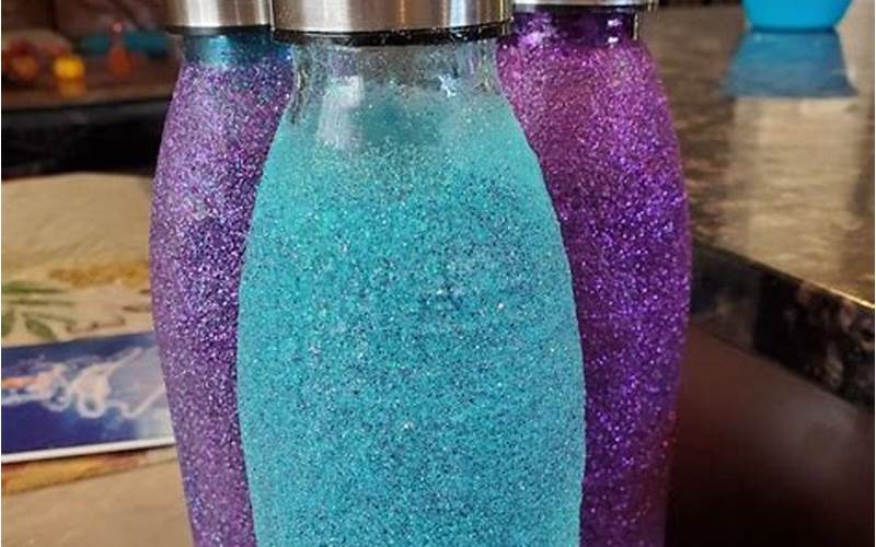 Adding Glitter To Glass Bottles