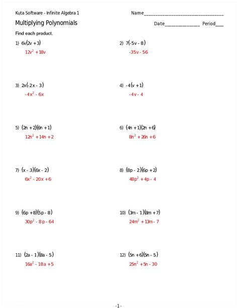 Adding And Subtracting Polynomials Worksheet Answers — db-excel.com