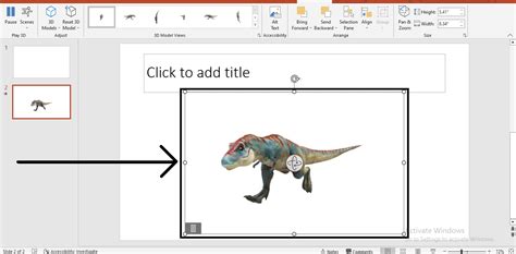 Adding Animation Effects to 3D Models on Microsoft PowerPoint