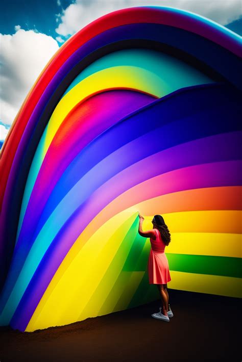 Adding Color and Depth to Your Rainbow in Landscape Drawing