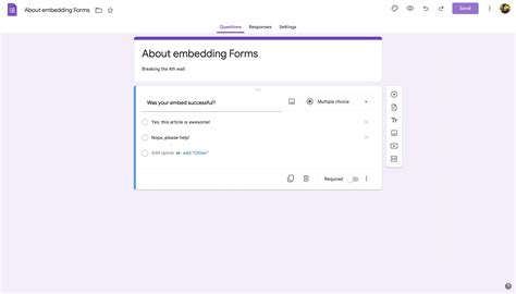 Adding Google Form Elements