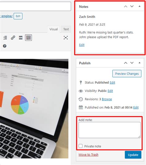 Adding Notes and Reminders