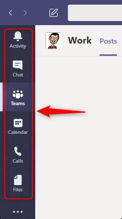 Adding apps from the left side of Teams