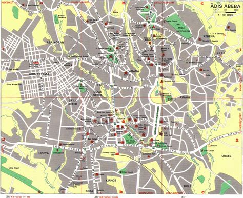 Map of Addis Ababa