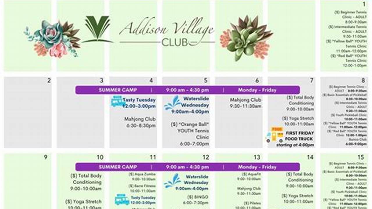 Addison Event Calendar