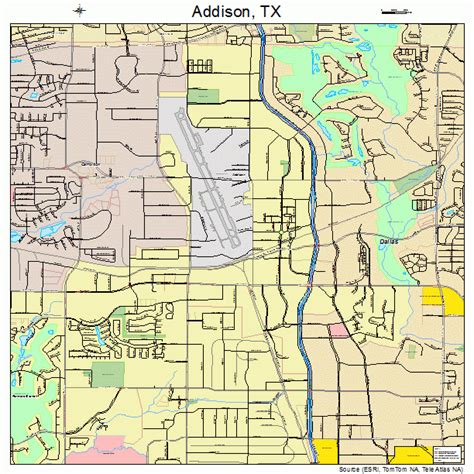 Addison Texas Zip Code Map
