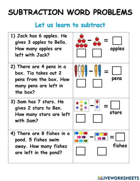 Addition And Subtraction Word Problems Free Printable Worksheets