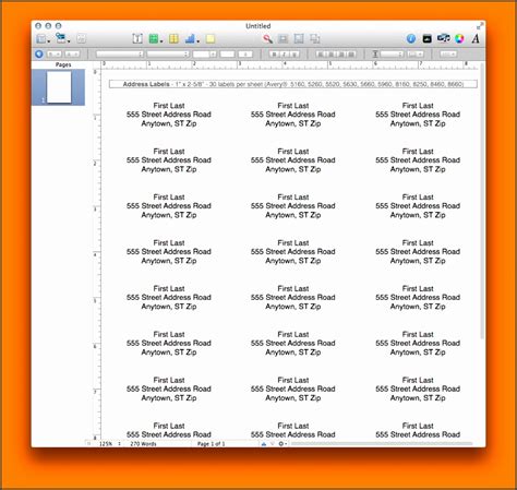 Address Label Template For Mac