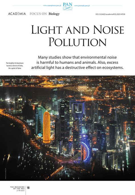 Address Noise and Light Pollution