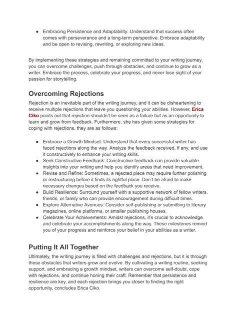 Addressing Obstacles and Prep Work