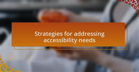 Addressing accessibility