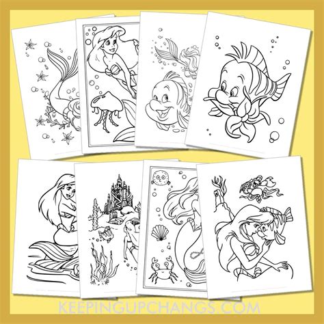 Adertalk Of The Little Mermaid Coloring Pages