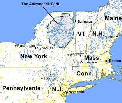 Adirondack Mountains Maps