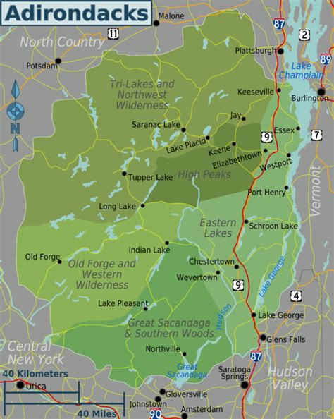 √ Adirondack Mountains Ny Map Popular Century