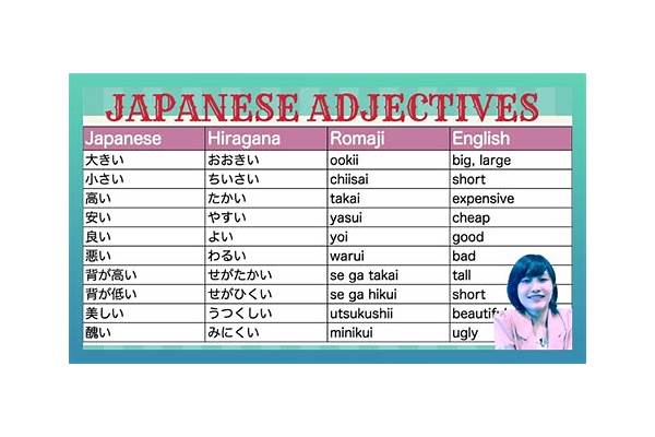 Adjective dalam Bahasa Jepang