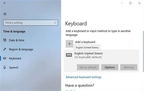 Adjust Keyboard Input Settings