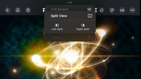 Adjust Split View settings on iPad