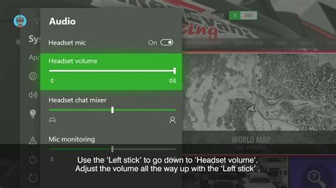 Adjust Volume Xbox One