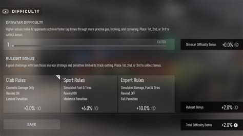 Adjust the difficulty in-game