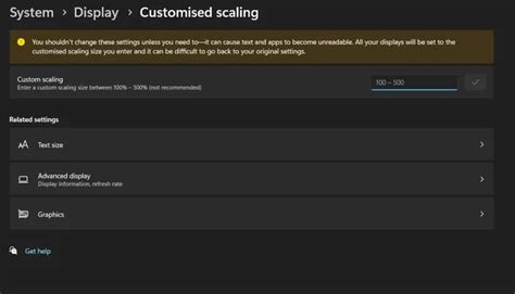 Adjust your display scaling