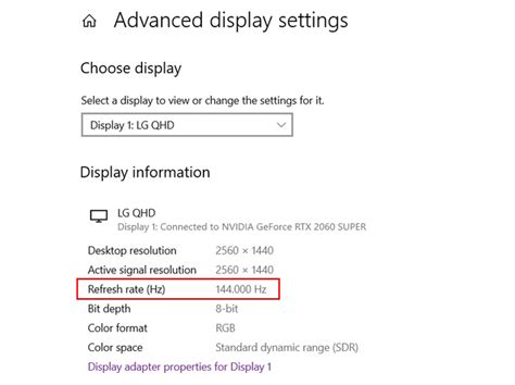 Adjustable display refresh rates